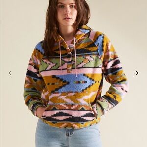 NWT Billabong Adiv Go Outdoors Pullover Fleece Hoodie